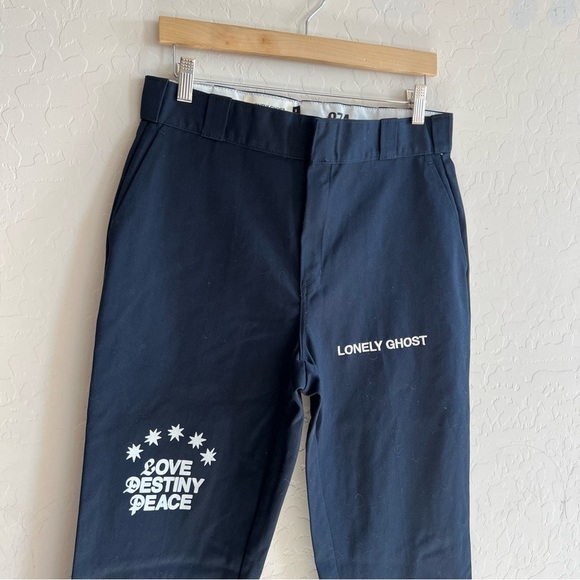 Lonely Ghost x Dickies Dark Blue Work Pants - Picture 3 of 8